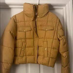 JCrew Women's Tan Puffer Jacket